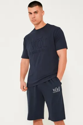 Langdon Park T-Shirt & Short Set - Navy