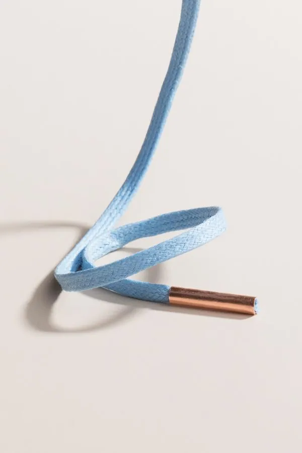 Light Blue | Flat Waxed Shoelaces