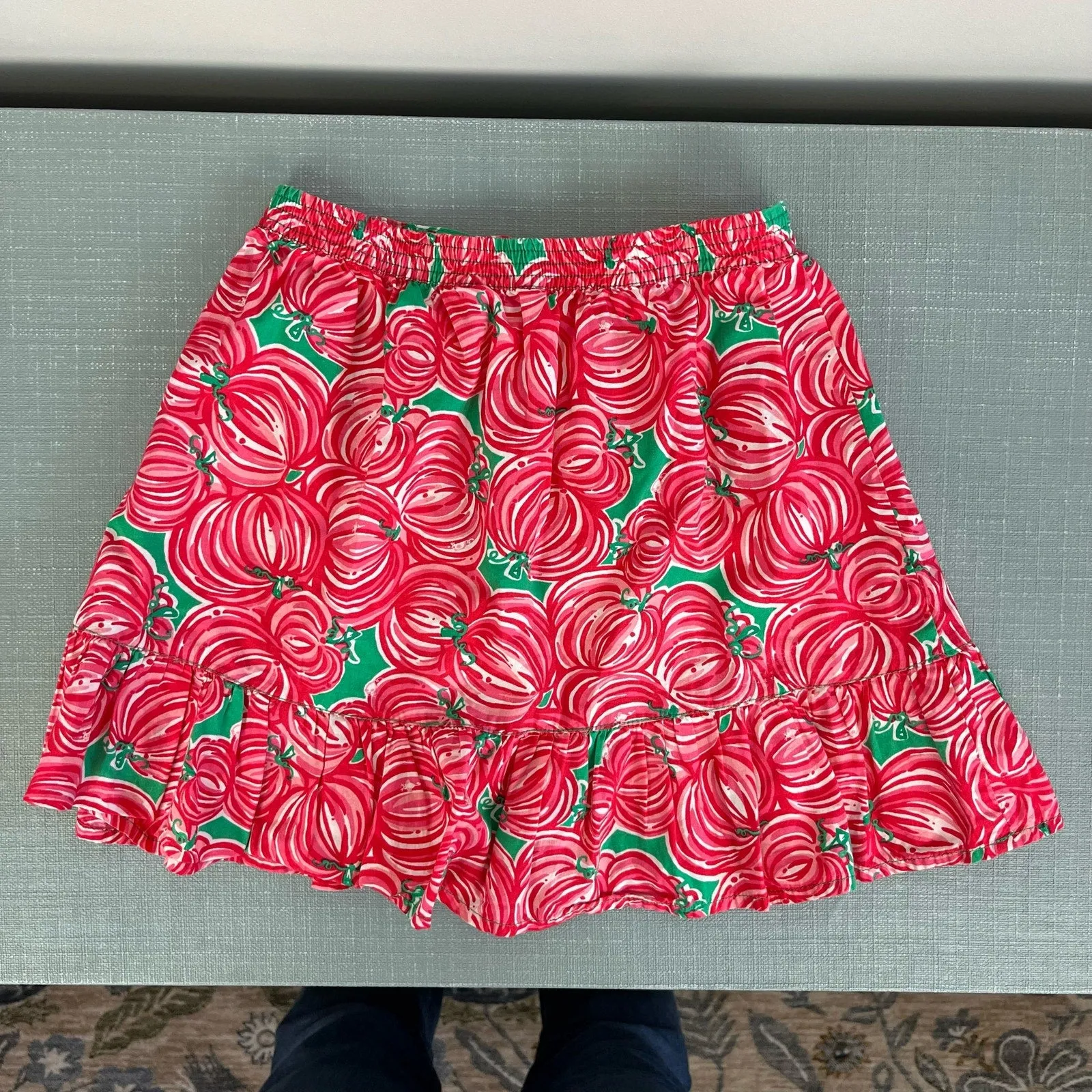 Lilly Pulitzer Girls Punkin Chunkin Bella Skirt Medium 6-7