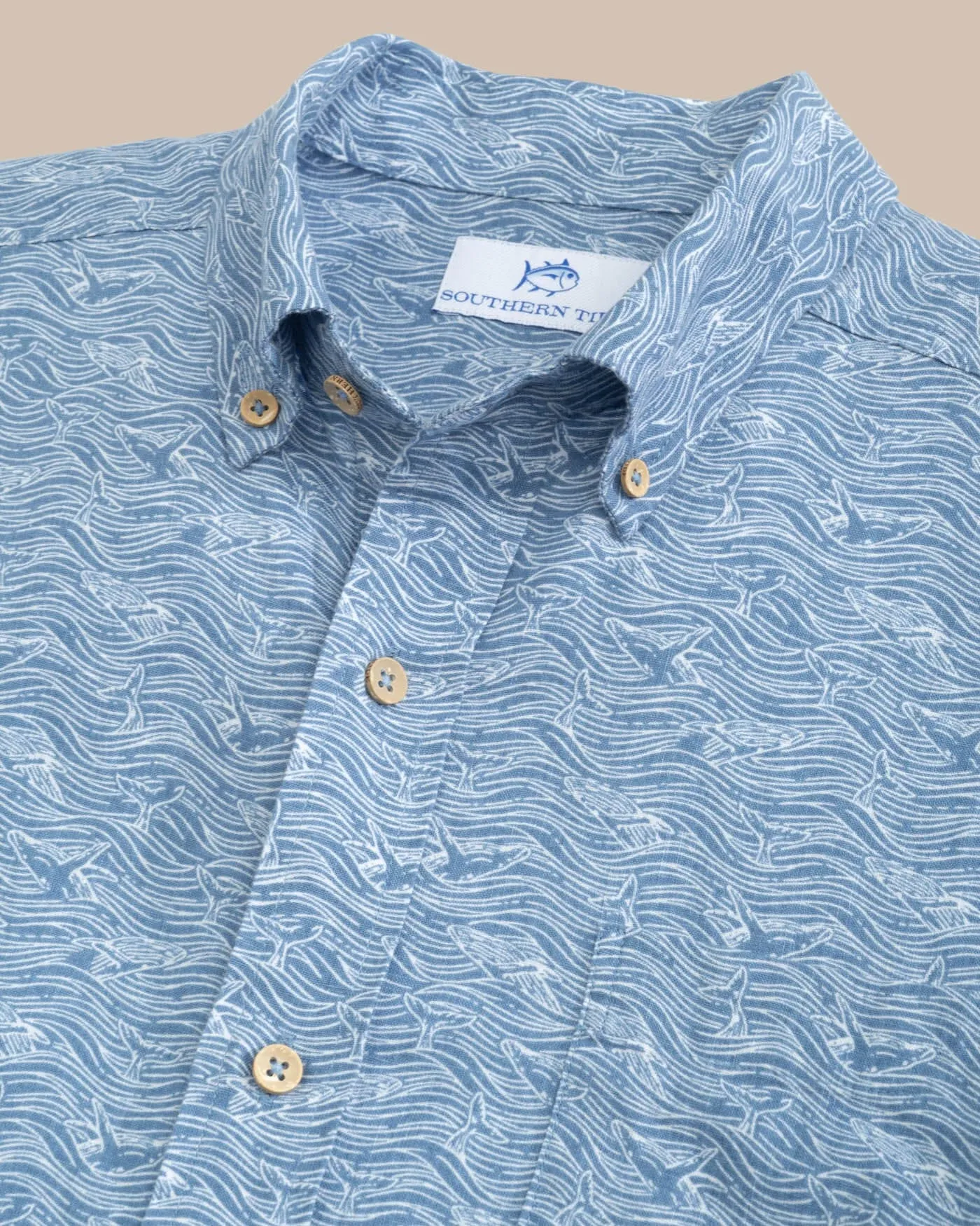 Linen Rayon The Whaler Short Sleeve Sport Shirt