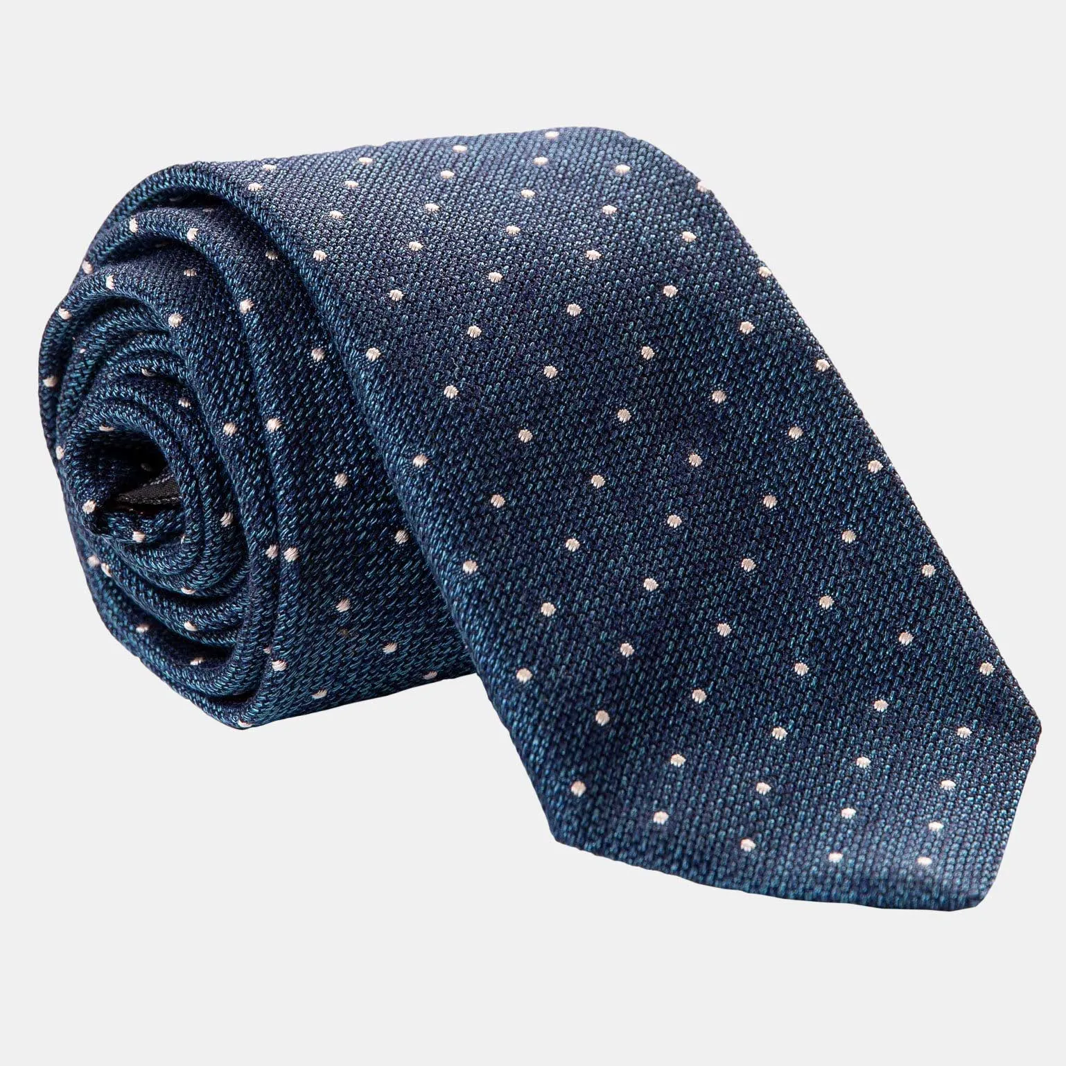 Mattei - Silk Grenadine Tie - Blue