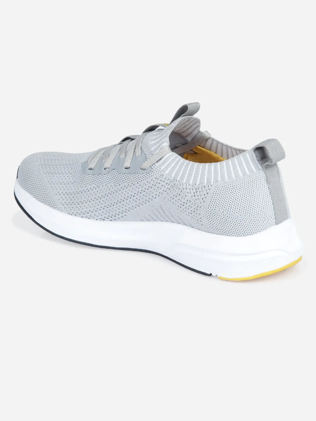 Men's Grey Sock Knit Sneaker (ID7520)