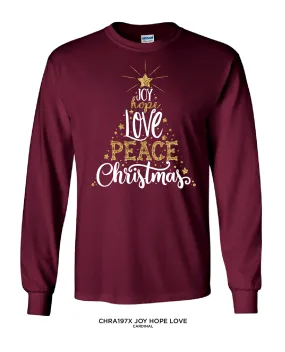 Missy Joy, Hope, Love & Cardinal Long Sleeve Tee