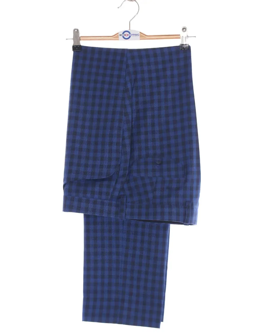 Mod Suit - Blue Gingham Check Suit