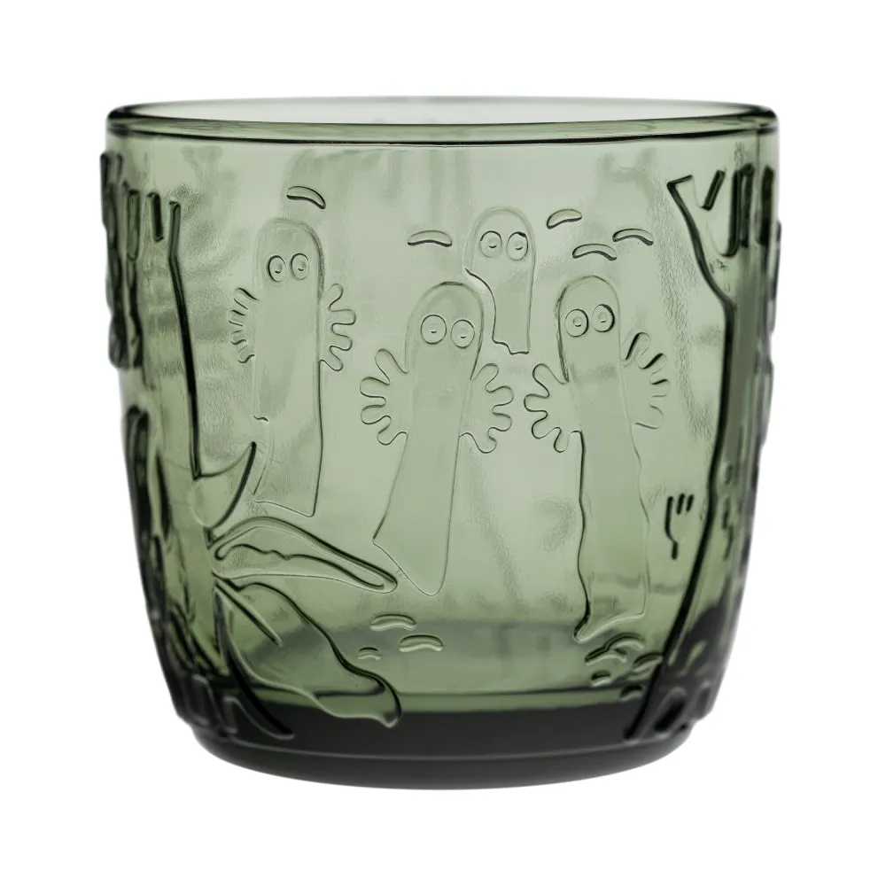 Moomin Pine Green Glass Tumblers 2-pack 28cl - Moomin Arabia