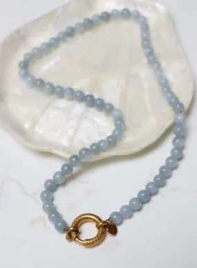 Necklace Snake Light Blue