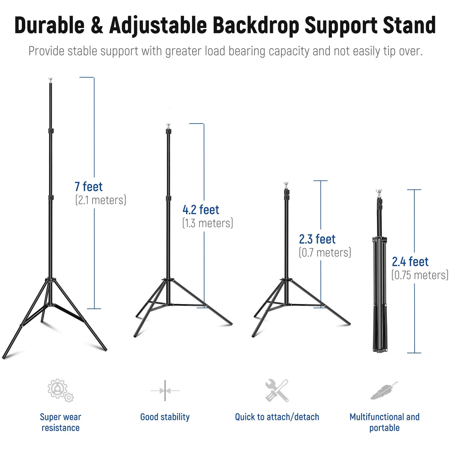 NEEWER 2 x 3M / 7 x10FT Background Support System