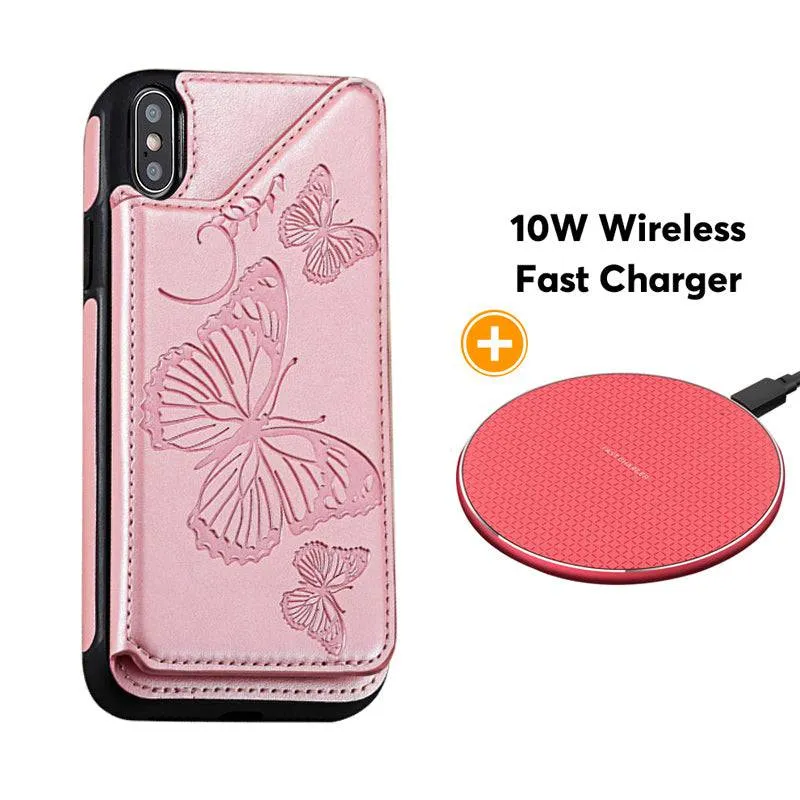 New Luxury Embossing Wallet Cover For iPhone Xs Max-Fast Delivery