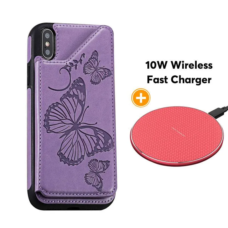 New Luxury Embossing Wallet Cover For iPhone Xs Max-Fast Delivery