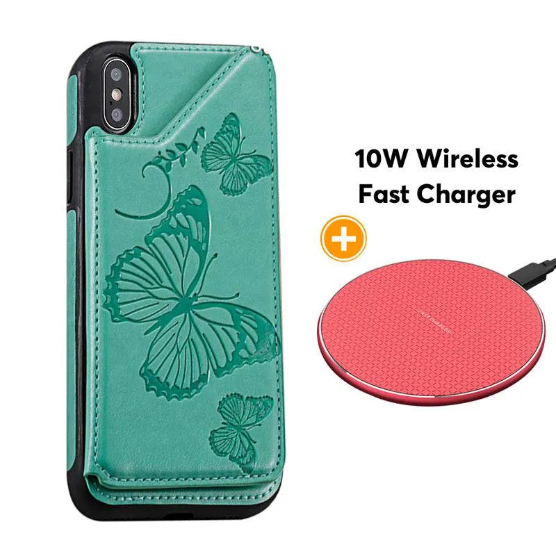 New Luxury Embossing Wallet Cover For iPhone Xs Max-Fast Delivery