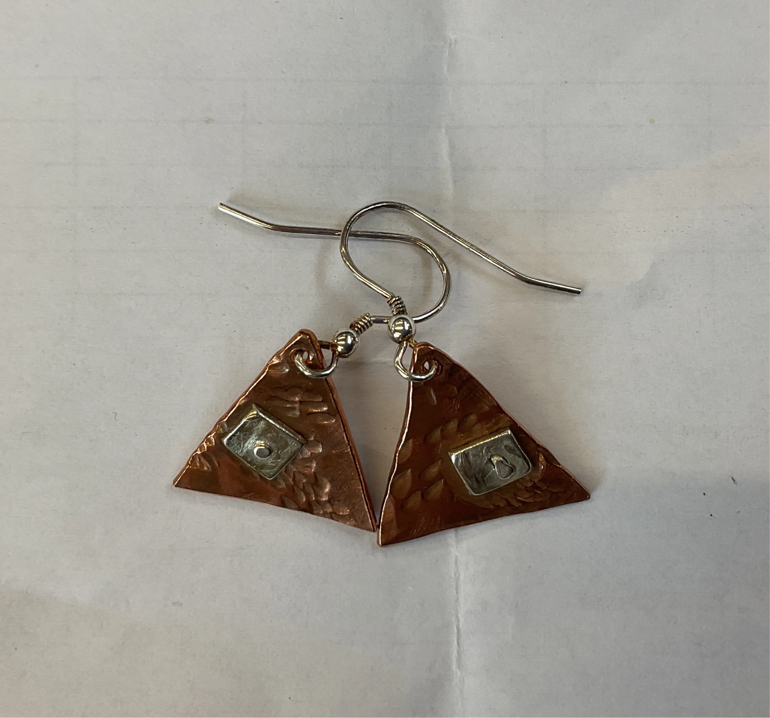 Noble McG Creations - Rivettea Triangle Earrings