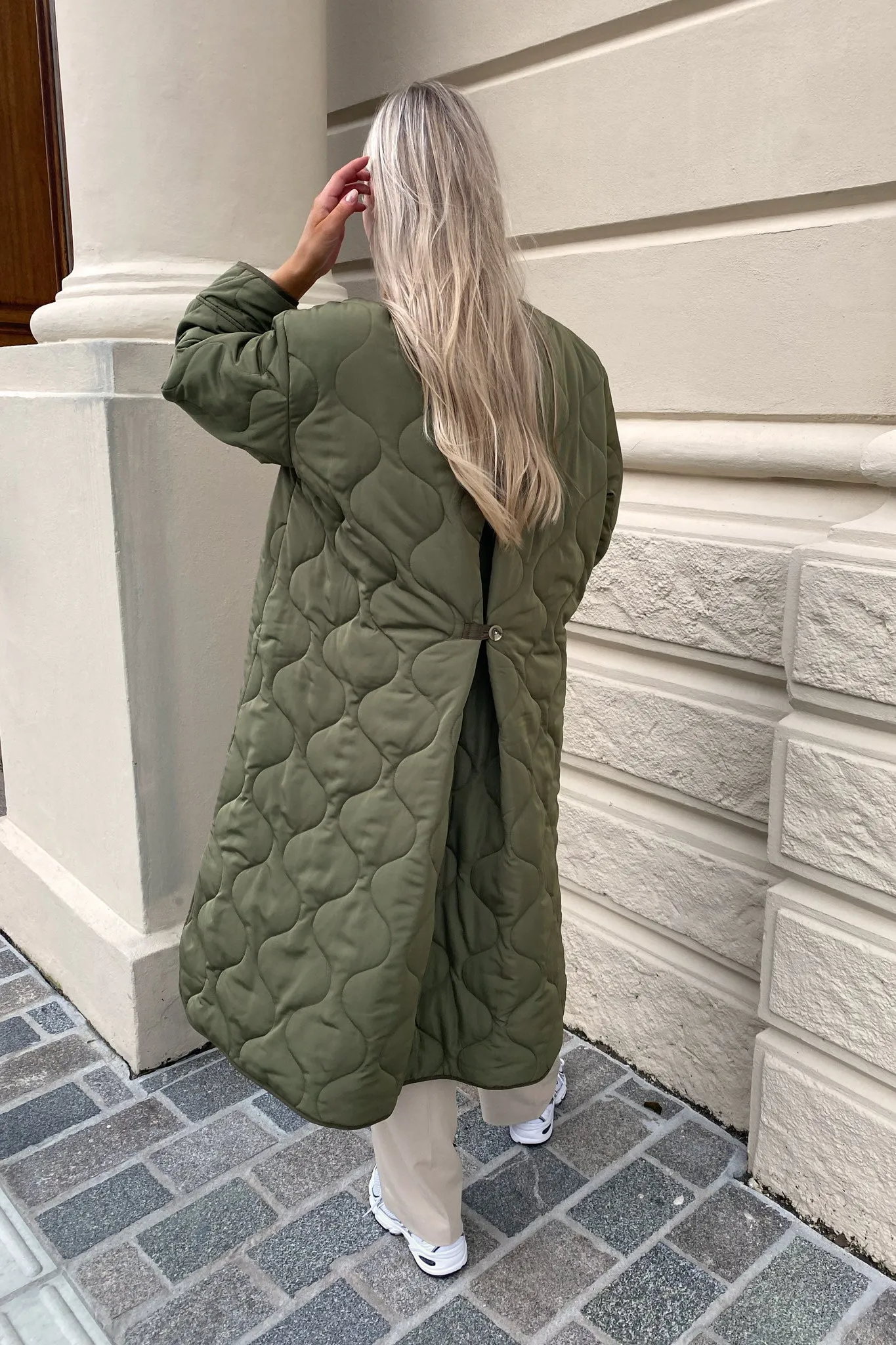 OBJAlison Quilted Jakke - Oliven Grøn