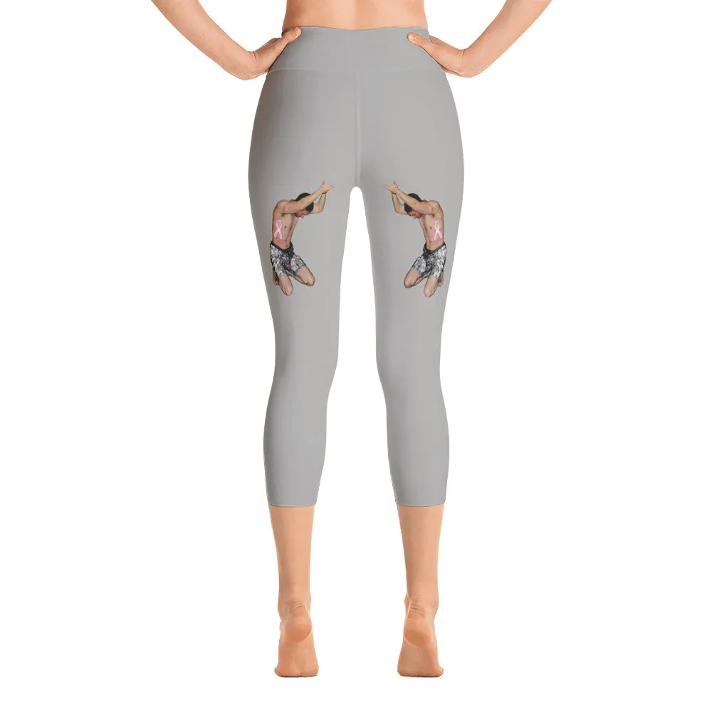 Our best viral leggings gray woman power black letters