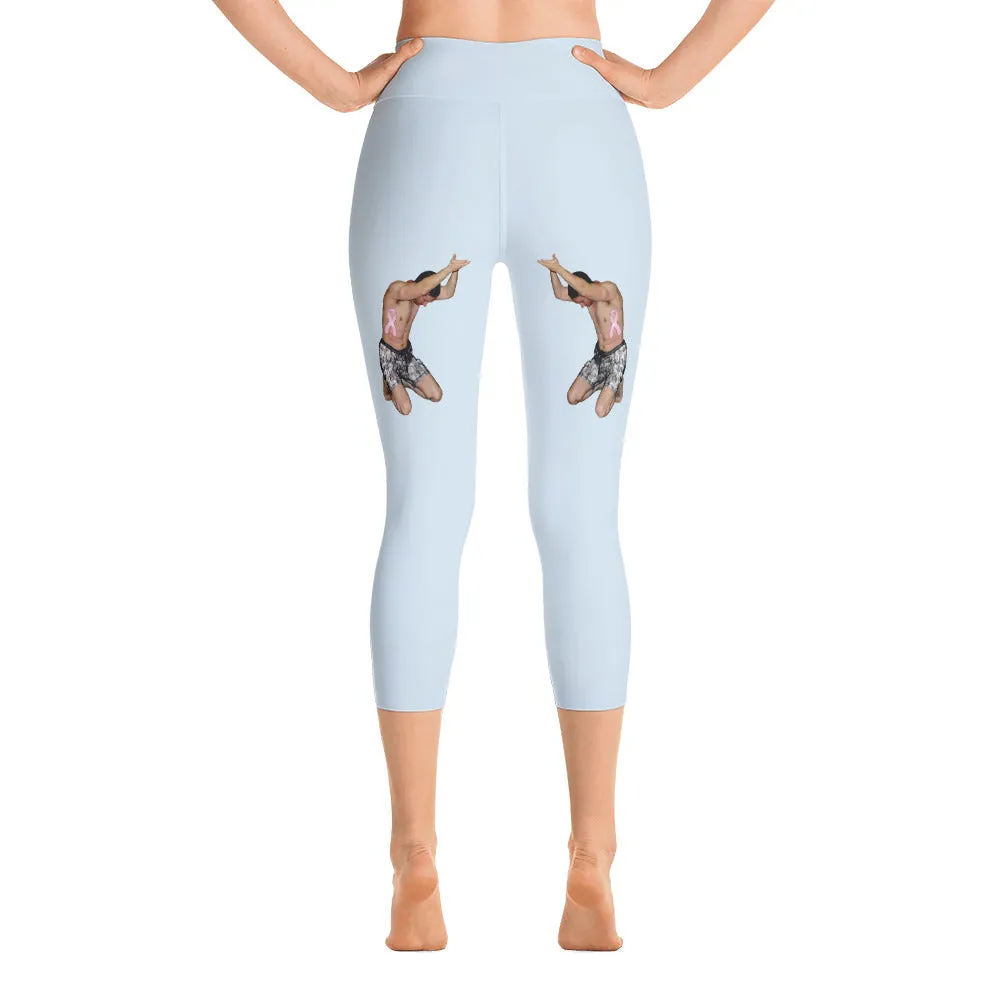 Our best viral leggings light gray woman power white letters