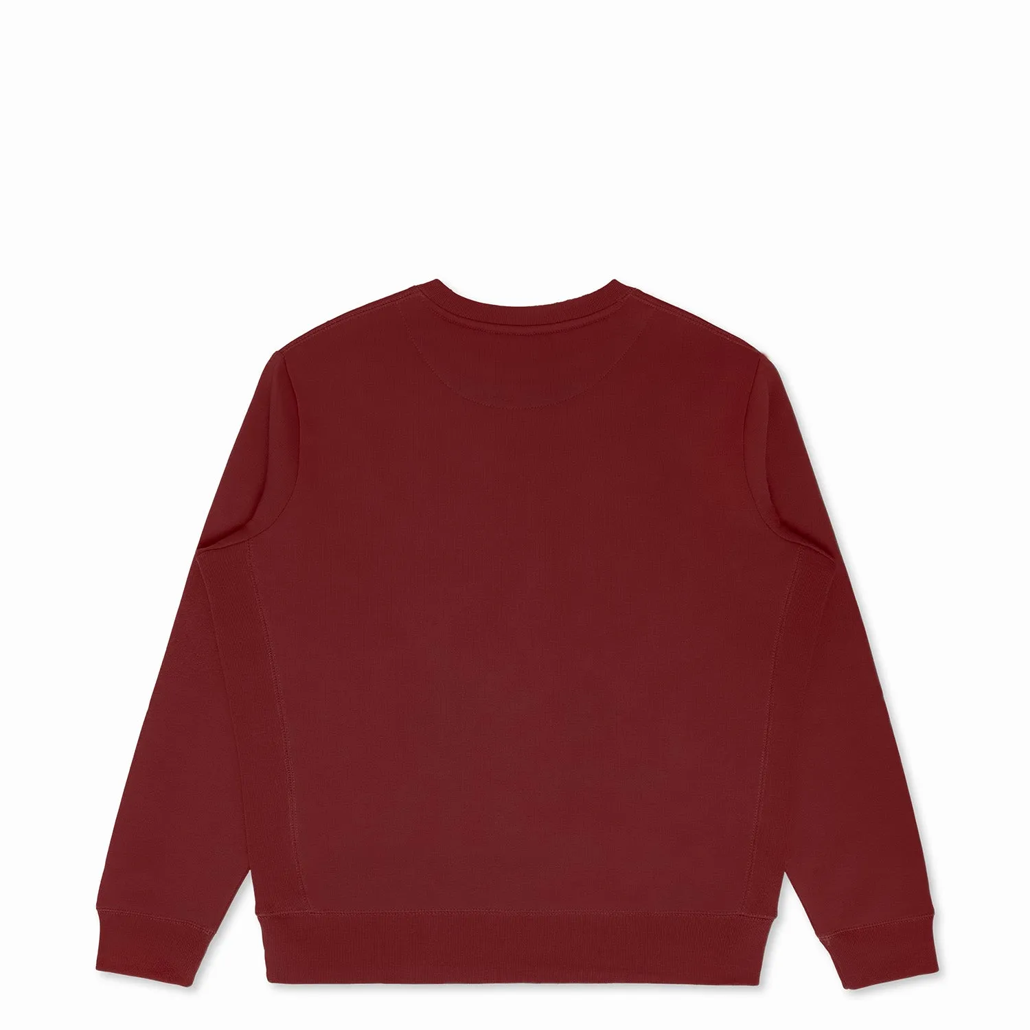 Oxblood Organic Cotton Crewneck Sweatshirt