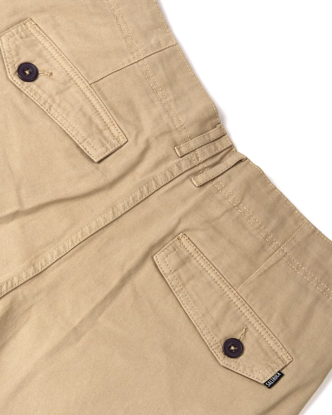 Penwith II - Mens Cargo Shorts - Cream