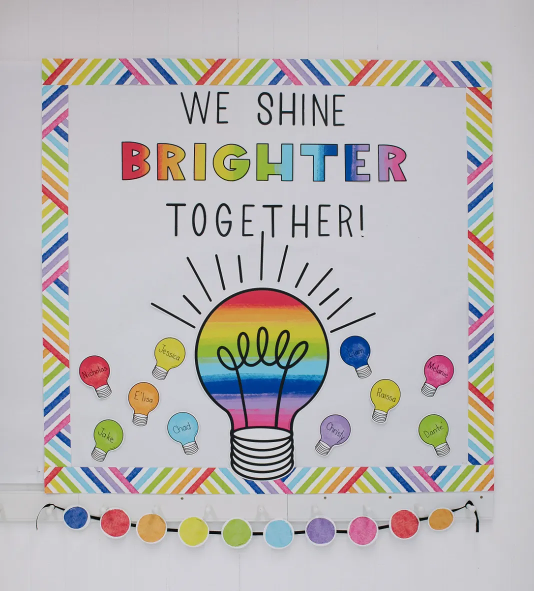 "Shine Brighter" Door Decor | Light Bulb Moments | UPRINT | Schoolgirl Style