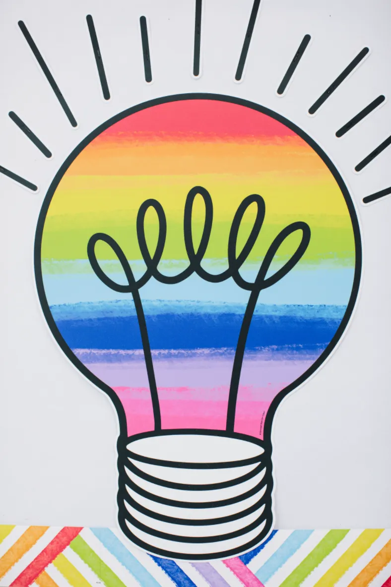 "Shine Brighter" Door Decor | Light Bulb Moments | UPRINT | Schoolgirl Style