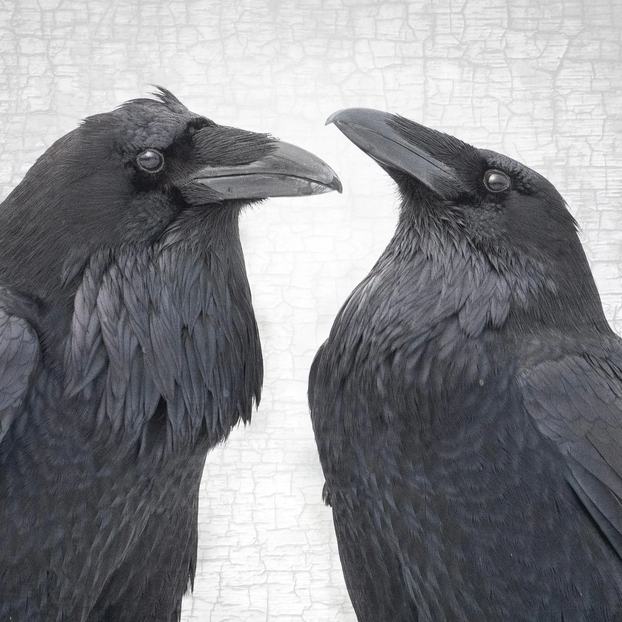 RAVEN ROMANCE - Fine Art Print, Raven Portrait Series