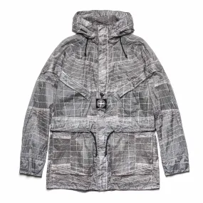 Reflective Grid Parka 741542999 Grey