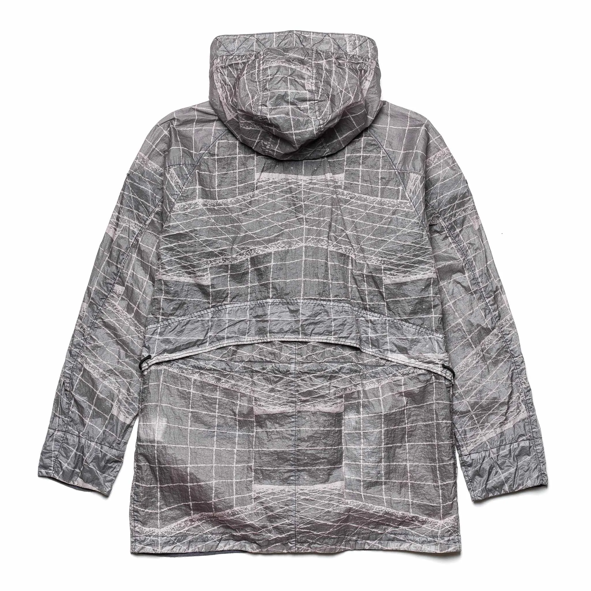 Reflective Grid Parka 741542999 Grey