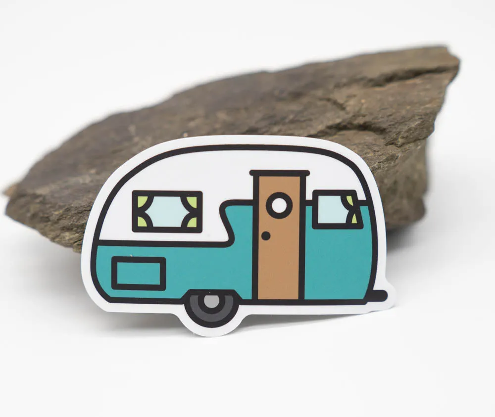 Retro Camper Vinyl Sticker Decal