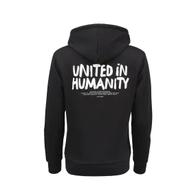 Rhythm Unisex Hooded Sweater with pocket "United in Humanity"