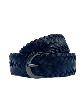 RIO WOVEN BELT-BLACK