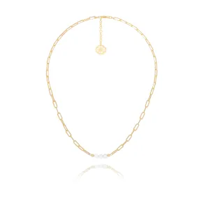 Rosabella Pearl Link Necklace