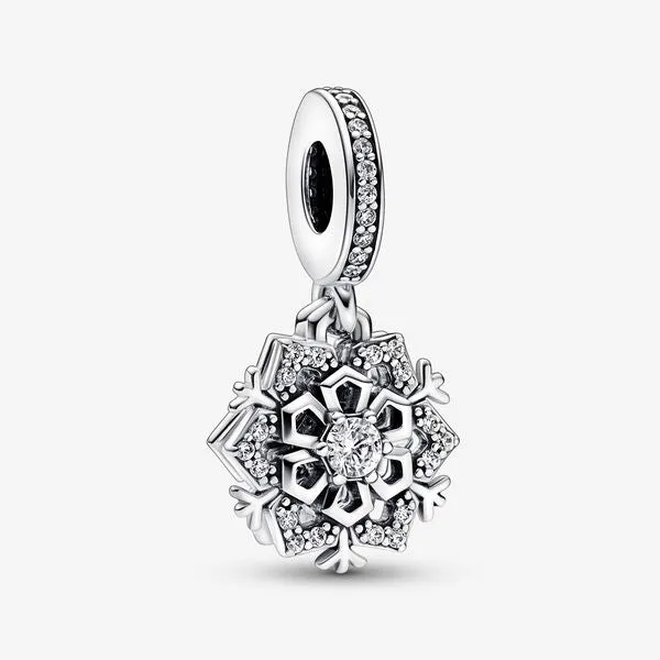 Sparkling Snowflake Double Charm 792355C01