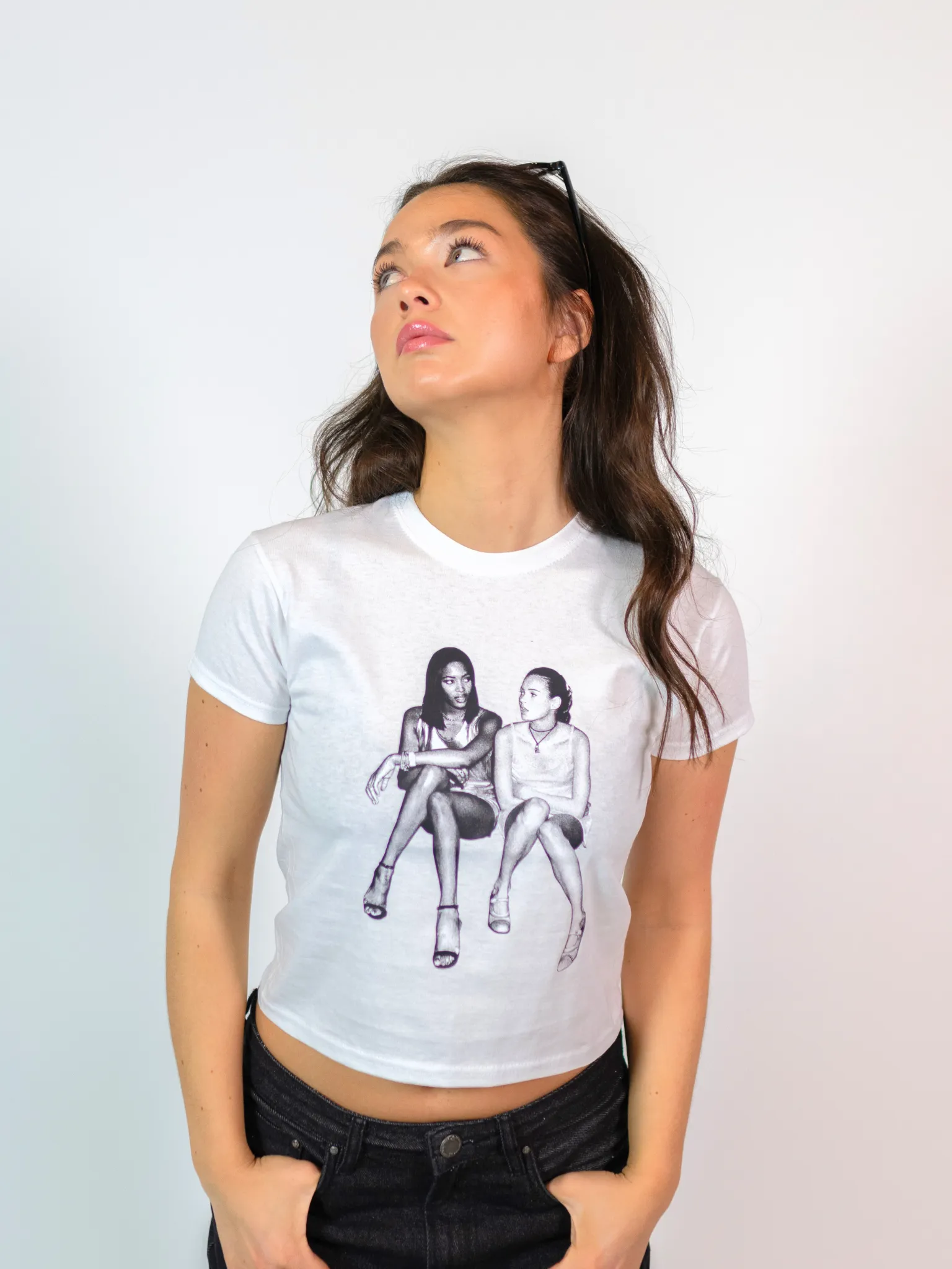 SUPERMODELS BABY TEE - HVID