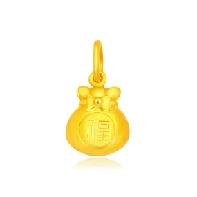 TAKA Jewellery 916 Gold Pendant Fortune Bag