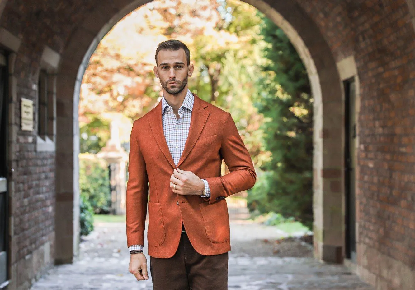 The Autumn Orange Burgess Sport Coat