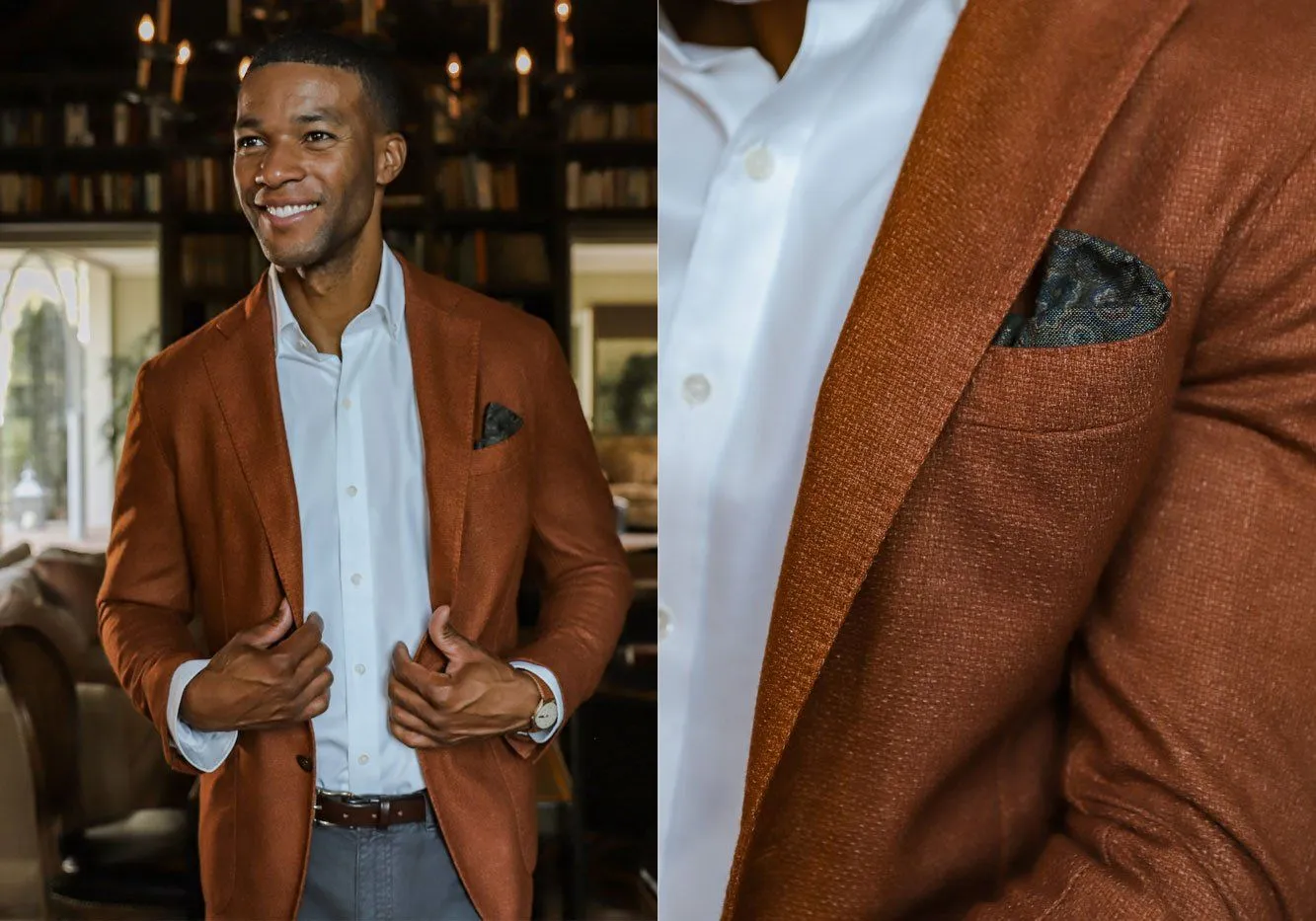 The Autumn Orange Burgess Sport Coat