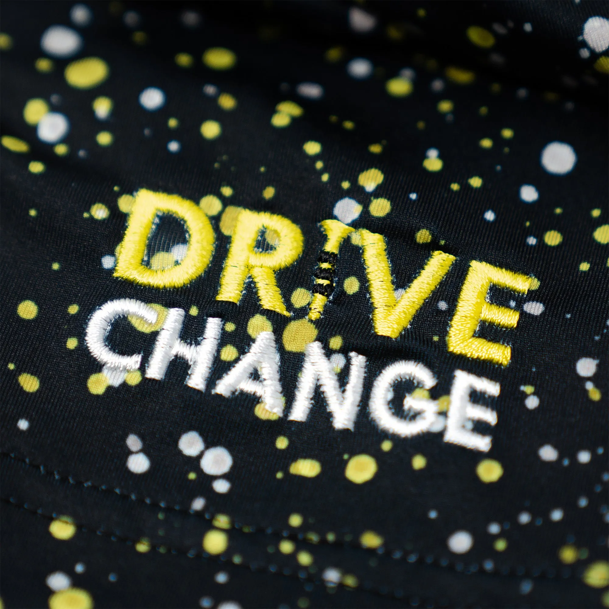 The Bootleg Splatter | Performance Polo | The Bootleg Splatter - Black/Sun Yellow - Drive Change