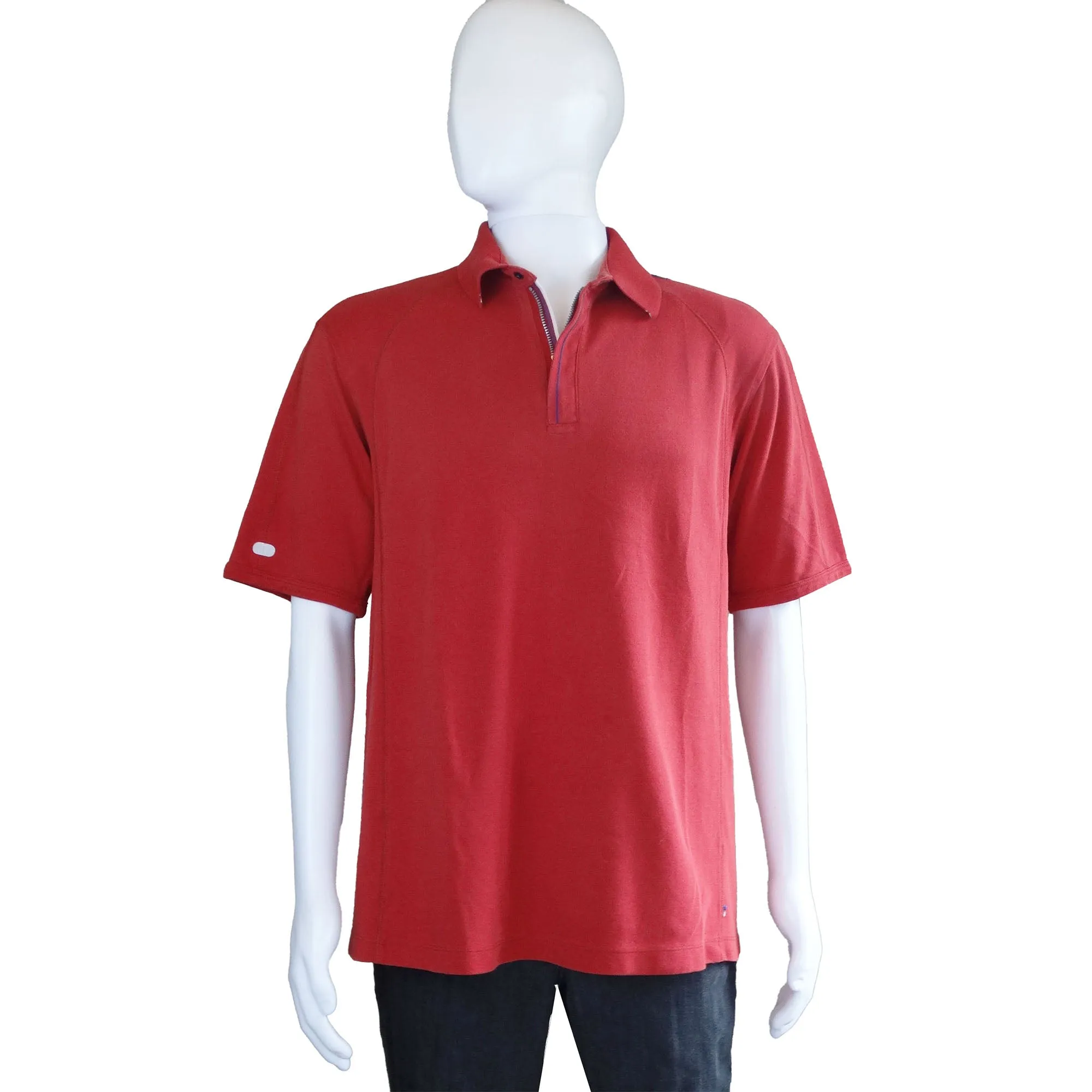 Tommy Bahama Polo Shirt - XL - Red - Short Sleeve - Mesh