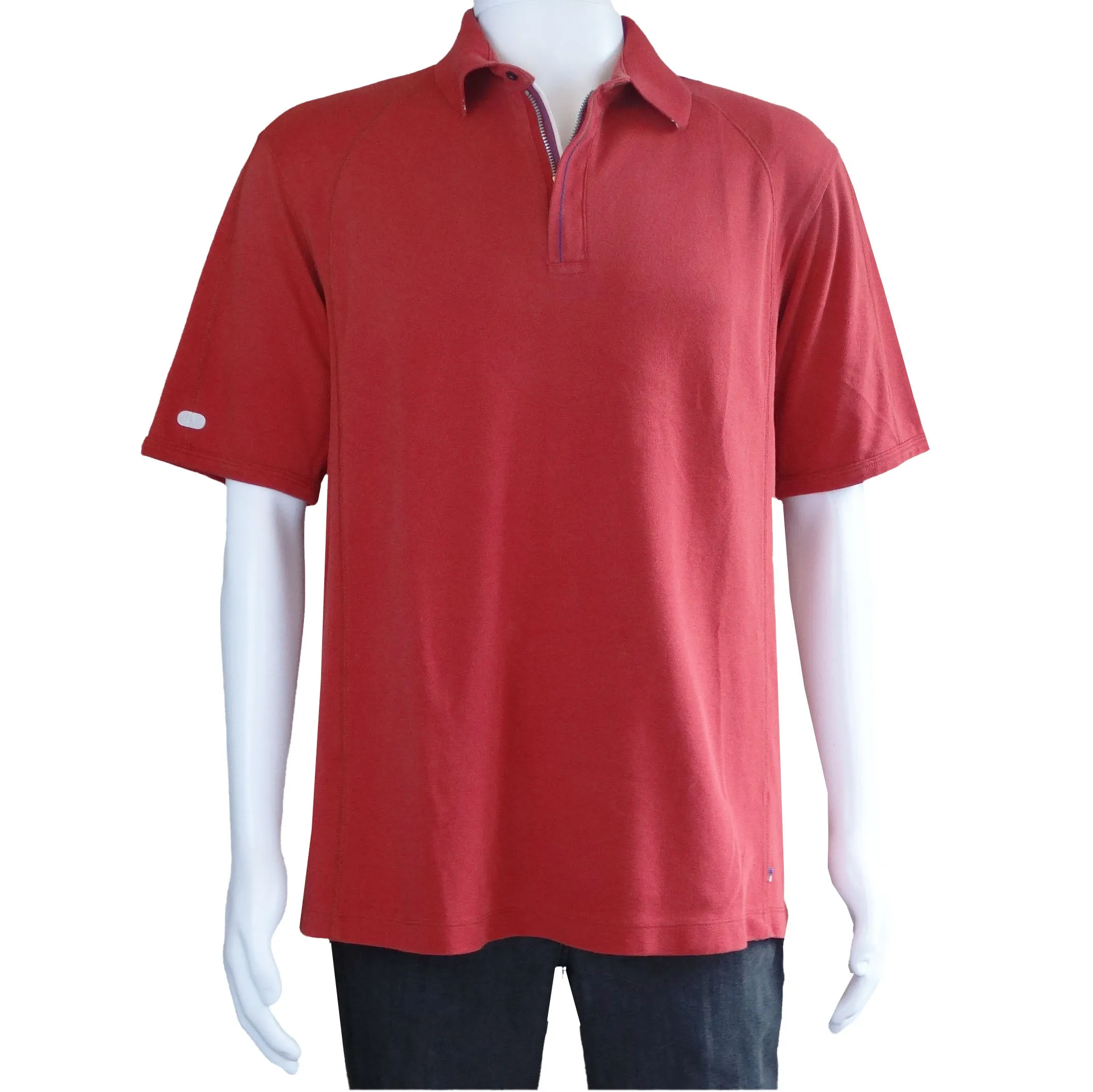 Tommy Bahama Polo Shirt - XL - Red - Short Sleeve - Mesh