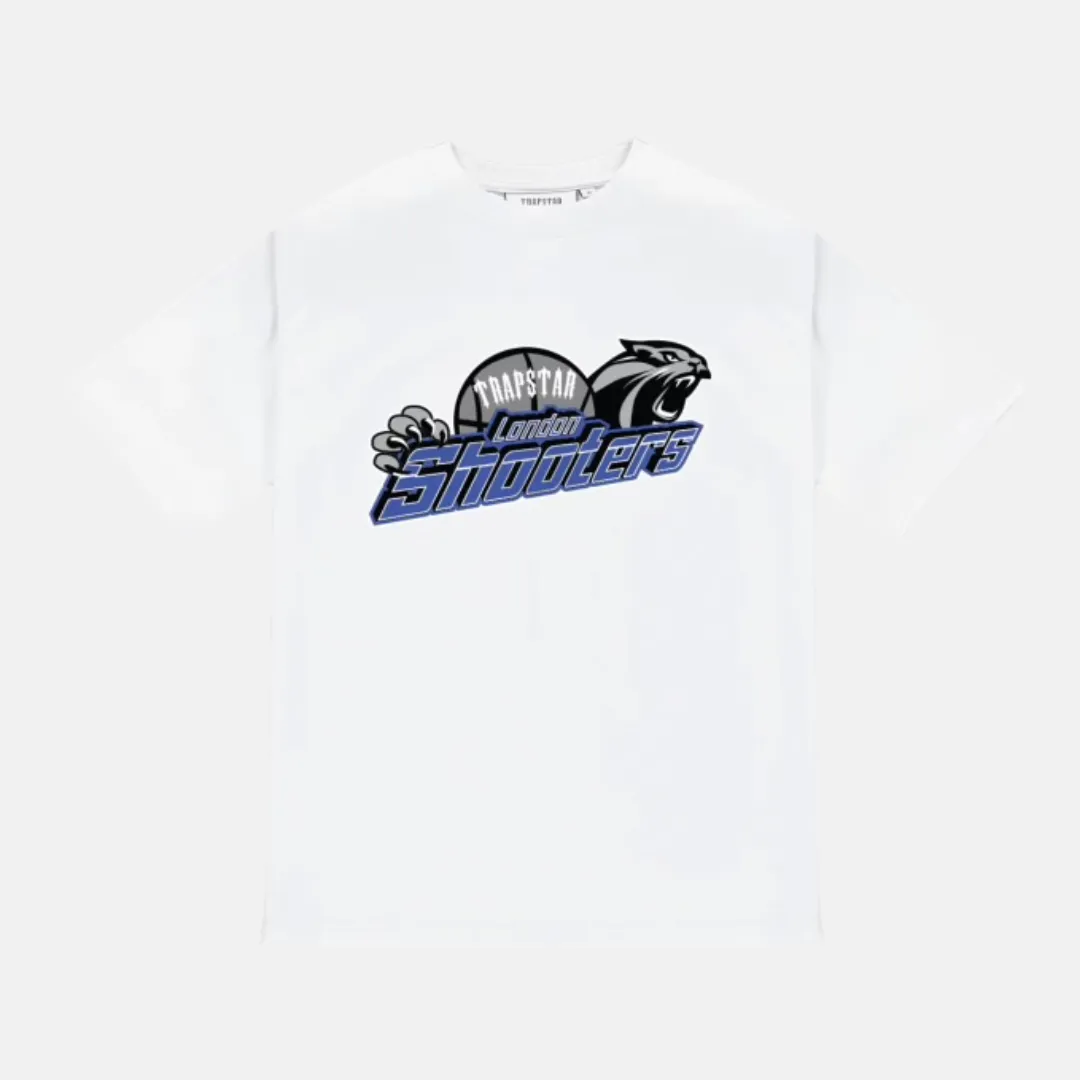 Trapstar Shooters T-Shirt - White/Grey/Blue