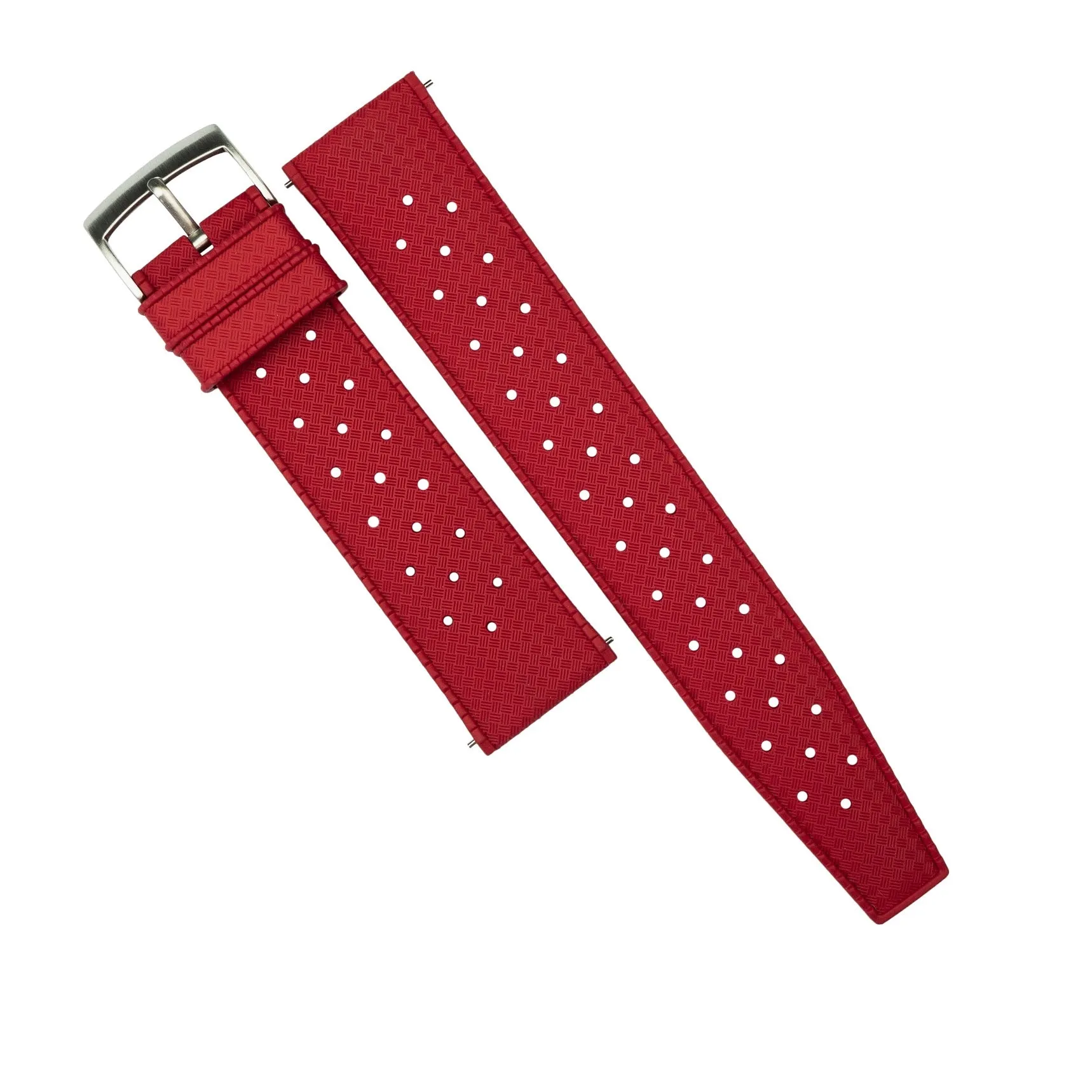 Tropic FKM Rubber Strap in Red