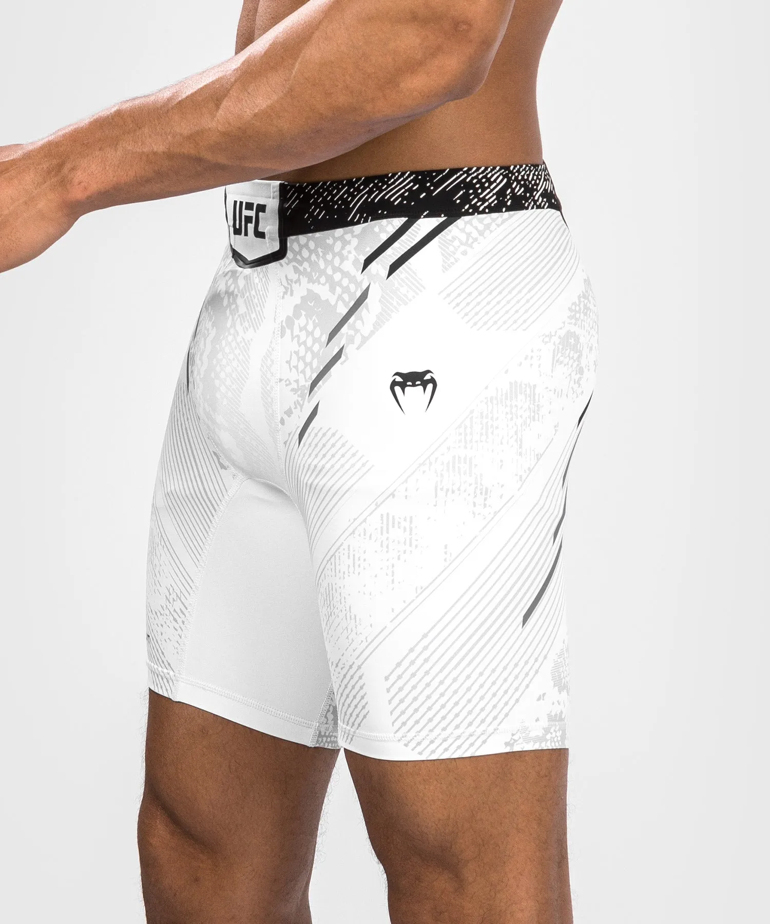 UFC Adrenaline by Venum Personalized Authentic Fight Night Men’s Vale Tudo Short - White