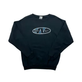 Vintage 90s Black Nike Spell-Out Sweatshirt - Extra Large Boys (Recommended Size - Small)