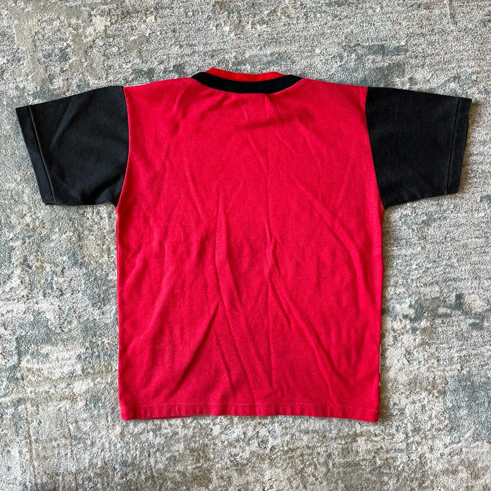 Vintage 90s Black Red Football Tee & Sweatpants 6 USA