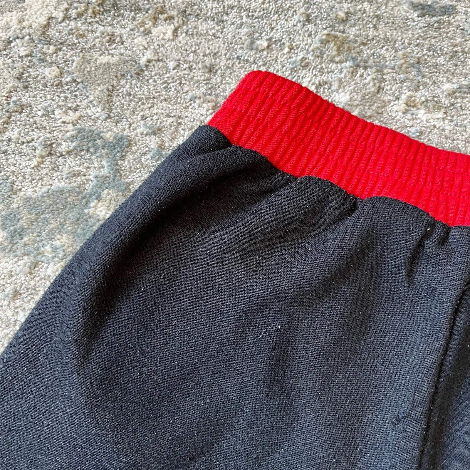 Vintage 90s Black Red Football Tee & Sweatpants 6 USA