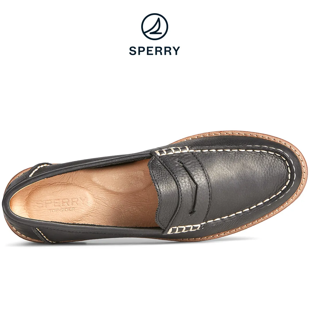 Women's Seaport Penny Leather Loafer Black (STS86931)