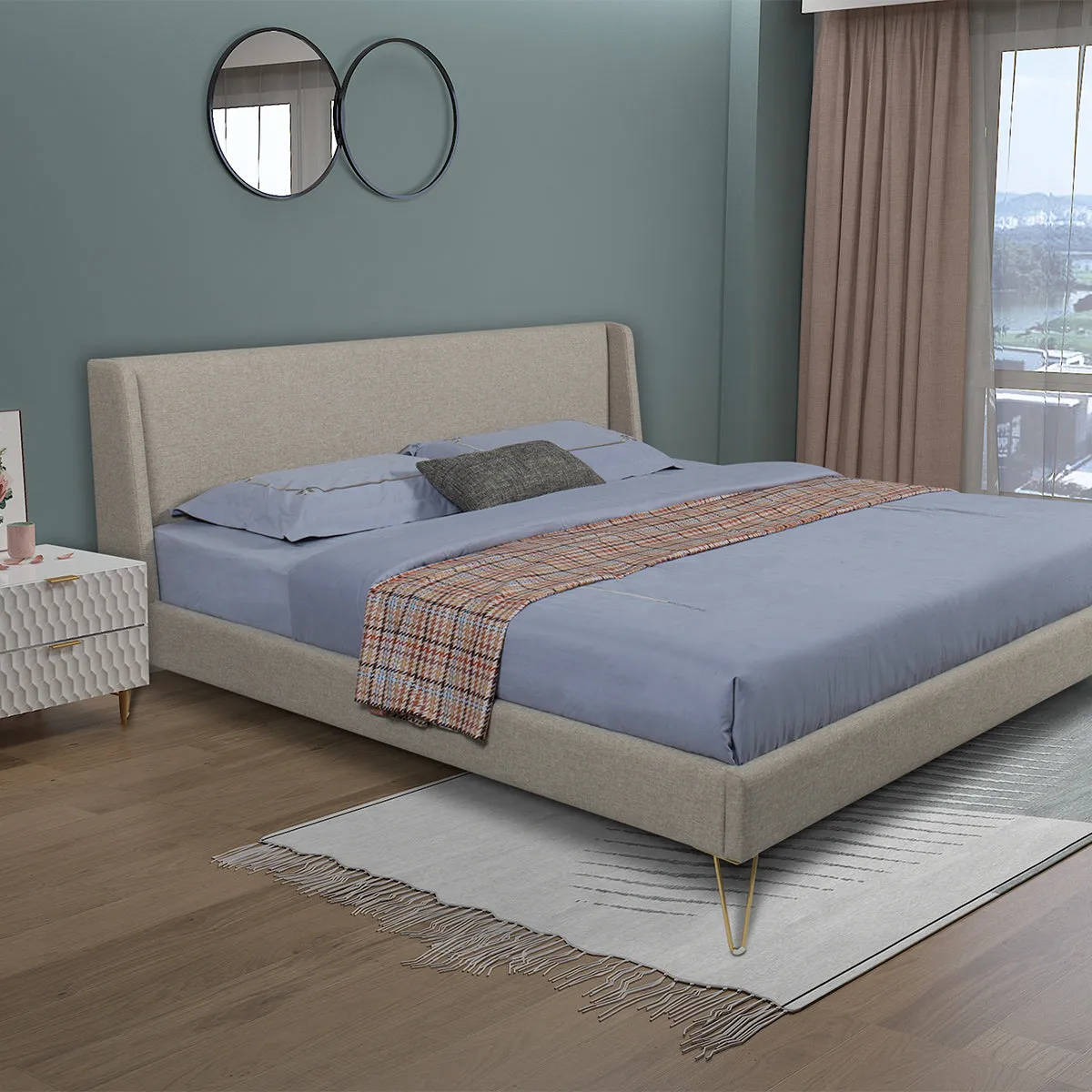 Zoey Upholstered Bed Frame